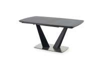 Rozkladací jedálenský stôl FANGOR 160-220x90 cm - tmavosivá / čierna fangor Rozkládací stôl, Pracovná doska - ciemny popol, Podstavec - Čierny (3p=1szt)