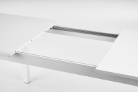 FLORIAN összecsukható asztal, asztallap - fehér, lábak - fehér florian stůl rozkladany Deska - Bílý, Nohy - Bílý