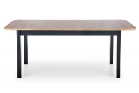 Rozkladací stôl 160x80 Flugro - Dub artisan / Čierny prostokatny Stôl na czarnych nogach