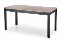 Stůl rozkládaný 160x80 Flugro - Dub artisan / Černý prostokatny Stůl