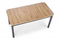 Stůl rozkládaný 160x80 Flugro - Dub artisan / Černý Stůl Dub artisan