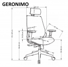 Scaun de birou GERONIMO negru (1p=1pc) Kancelářske křeslo geronimo - Černý