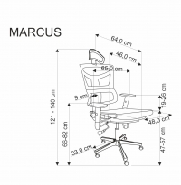 Kancelárske kreslo Marcus - čierny Kancelárske kreslo marcus - Čierny