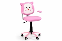 Kitty irodai szék - rózsaszín Fotel gyermek Kitty z podlokietnikami - rozsaszín