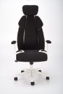 Herná stolička Chrono - čierny / biela Herná stolička chrono z podlokietnikami - čierny / biela