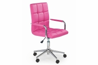 GONZO 2 irodai szék gyerekeknek - rózsaszín Fotel mlodziezowy Gonzo 2 z podlokietnikami - rozsaszín