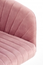 Fotoliu birou FRESCO Pentru tineri catifea roz Otočné křeslo fresco - Růžová velvet