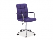 Židle kancelářská Q-022 fialová Křeslo otočné q-022 fialový