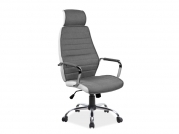 Židle kancelářská Q-035 šedý/bílý  Křeslo otočné q-035 šedý/bílý