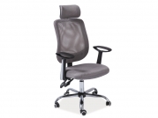 Židle kancelářská Q-118 šedý  Křeslo otočné q-118 šedý