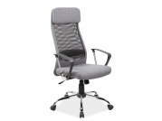 Židle kancelářská Q-345 šedý  Křeslo otočné q-345 šedý