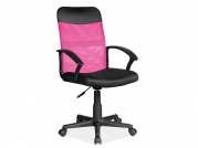 Židle kancelářská Q-702 růžový/Černý  Křeslo otočné q-702 růžový/Černý