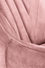 Scaun de birou  RICO catifea - roz antic Otočné křeslo rico - Růžová velvet