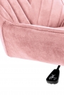 Scaun de birou  RICO catifea - roz antic Otočné křeslo rico - Růžová velvet