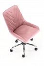 Kancelárska stolička RICO - ružový zamat Kreslo otočna rico - Ružová velvet