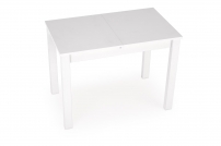 Rozkladací stôl GINO 100-130x60 cm - biela / biela gino Stôl rozkladany Pracovná doska - Biely, Nohy - Biely