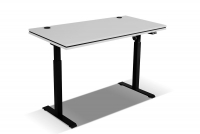 psací stůl s elektricky nastavitelnou výškou Glibia 2 - jasný šedý šedý psací stůl