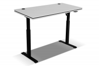 Písací stôl s elektricky nastaviteľnou výškou Glibia 2 - svetlý šedý nastaviteľný Písací stôl