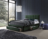 GRACE postel se zásuvkami tmavě zelená velvet grace postel s zásuvkami tmavý Zelený velvet