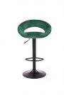 Scaun de bar tapițat H102 - verde închis h102 Barová židle tmavý Zelený