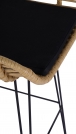 H105 Barová židle přírodní / Černý h105 Barová židle přírodní / Černý