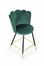 H106 Barová židle tmavý Zelený h106 Barová židle tmavý Zelený
