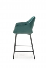 H107 Barová stolička tmavý Zelený h107 Barová stolička tmavý Zelený