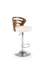 H109 Barová židle Krémový / ořechový h109 Barová židle Krémový / ořechový