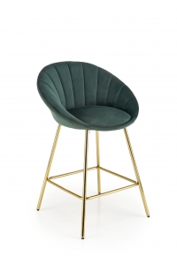 Barová stolička H112 - tmavozelená / zlatá h112 Barová stolička tmavý Zelený / zlaté