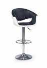 Scaun de bar H46 - alb-negru h46 Barová židle bílá-černá