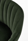 Barová židle H93 - zelená / černé nohy h93 Barová židle Nohy - Ořech, Čalounění - c. Zelený