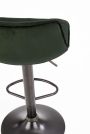 Scaun de bar tapițat H95 - verde închis h95 Barová židle tmavý Zelený