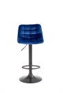 Scaun de bar tapițat H95 - albastru închis h95 Barová židle granátový