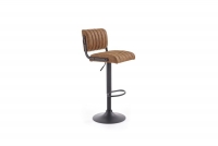 Scaun de bar H88 - negru/maro Barová židle