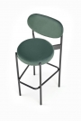 H108 Barová židle tmavý Zelený Barová židle čalouněná h108 - tmavá Zeleň