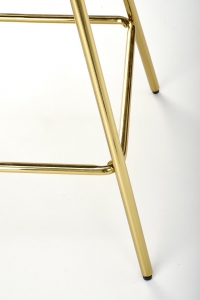 Barová stolička H112 - tmavozelená / zlatá Barová stolička čalúnená h112 - tmavá zelená / zlaté