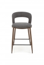 H114 Barová židle Popelový / ořechový Barová židle čalouněná h114 - popel / Ořech