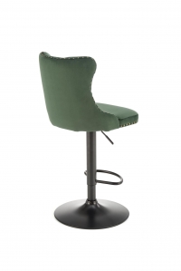 H117 Barová stolička tmavý Zelený Barová stolička čalúnená h117 - tmavý Zelený