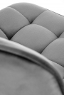 Scaun de bar H120 tapițat - Picior - auriu, Scaun - gri închis Barová židle čalouněná h120 - tmavý popel / Žlutý