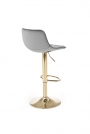 H120 Barová židle Nohy - zlaté, Sedák - tmavý popel (1p=1szt) Barová židle čalouněná h120 - tmavý popel / Podstavec