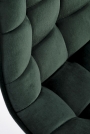 H120 Barová židle Nohy - zlaté, Sedák - tmavý Zelený (1p=1szt) Barová židle čalouněná h120 - tmavý Zelený / Podstavec