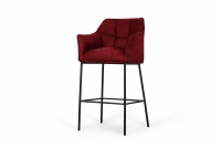 Barová židle čalouněná Valencia Pik - Červený czerwony hoker 