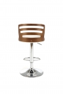 H109 Barová židle Krémový / ořechový Barová židle z regulowana wysokoscia h109 - Krémový / Ořech