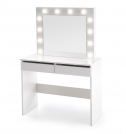 Moderný toaletný stolík Hollywood s osvetlením - biela Moderný toaletný Stolík Hollywood s osvetlením - biely