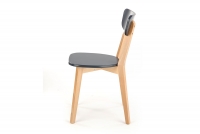 dřevěna židle Intia - grafit / buk lakovaný drewniane židle grafit