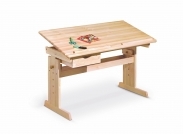 Julia fa gyerek íróasztal - fenyőfa julia Psací stůl fenyőfa