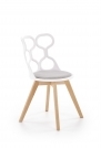 Židle K308 - bílá / popel k308 Židle Bílý / popel