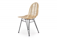 Židle K337 - přírodní ratan židle w stylu nowoczesnym