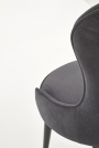 Scaun tapițat K366 cu picioare metalice - gri k366 Židle popel
