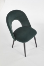 K384 szék - sötétzöld / fekete k384 Židle tmavý Zelený / Fekete